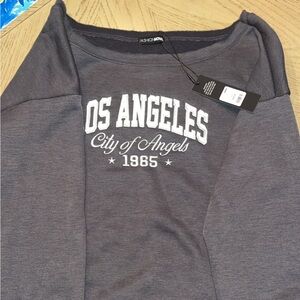 Fashion Nova Oversized Off Shoulder Sweatshirt Size M